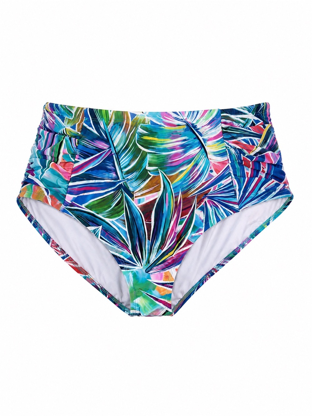 La Blanca NWT Tropi-Flage Multicolor High Waist Tropical Leaf Swim Bottom 22W
